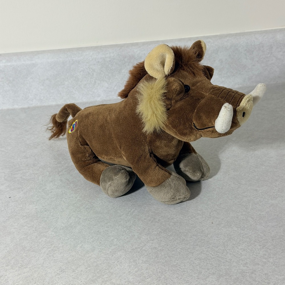 Ganz Webkinz Warthog Plush Brown Stuffed Animal Retired HM446 Collectible Toy